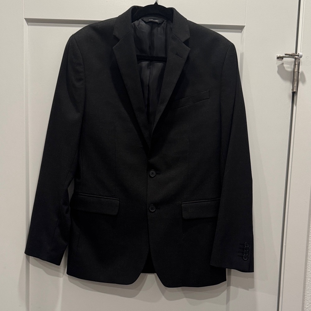 Banana Republic 38R slim Charcoal Gray Nailshead 792939 Slim Sport Coat jacket